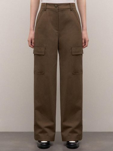 Cotton Cargo Straight Pants_AWWSLO31070 - SISTINA - Modalova