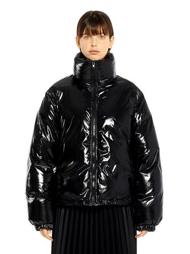 THINSULATE GLOSSY PADDED JACKET_BLACK - LADYVOLUME - Modalova