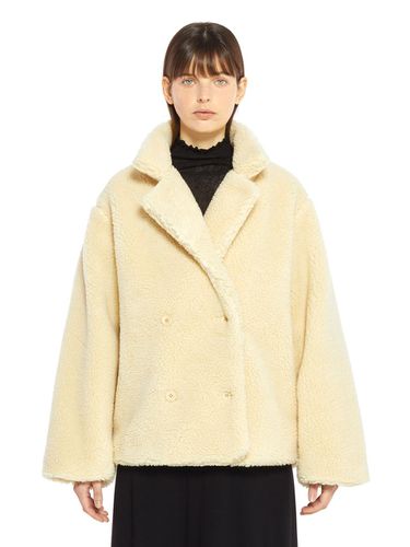 SHEARLING DOUBLE COAT_YELLOW BEIGE - LADYVOLUME - Modalova