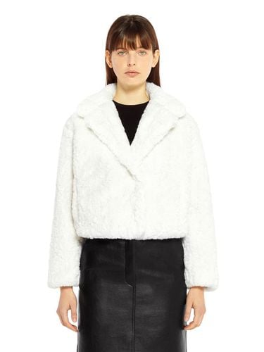 SHORT FUR COAT_WHITE - LADYVOLUME - Modalova