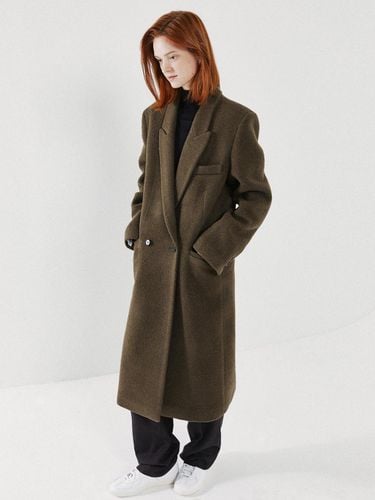 FLUFF ROUND POCKET COAT_KHAKI - LADYVOLUME - Modalova