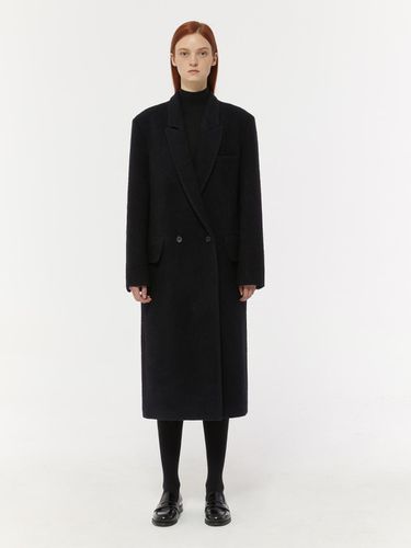 FLUFF ROUND POCKET COAT_DARK NAVY - LADYVOLUME - Modalova