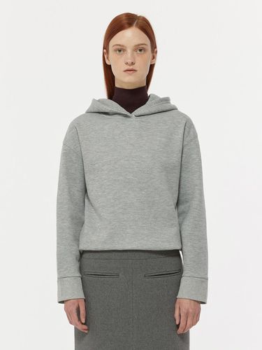 STITCH POINT HOODIE_MELANGE GREY - LADYVOLUME - Modalova