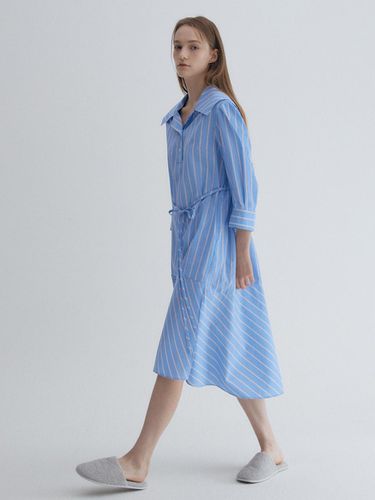 Ocean Stripe Big Collar dress - GRAYDATION - Modalova