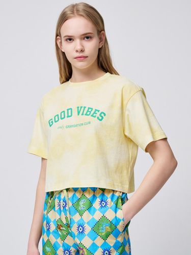 Good Vibe Crop Crew Neck Short-sleeved T-shirt - GRAYDATION - Modalova