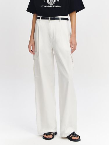 Single pleated denim like cargo pants - GRAYDATION - Modalova