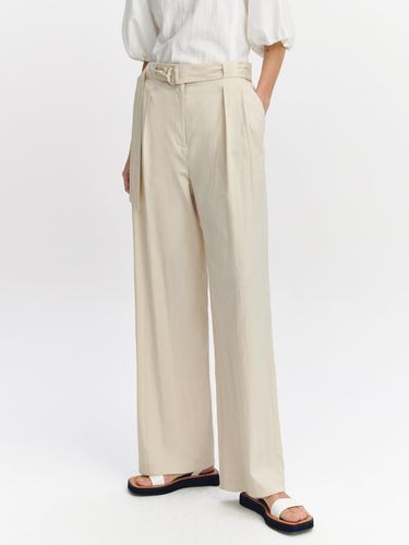 Backbanding chin-decorated straight pants - GRAYDATION - Modalova