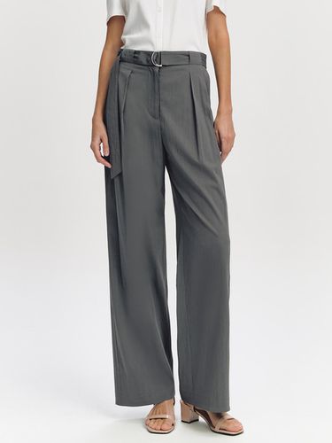 Backbanding chin-decorated straight pants - GRAYDATION - Modalova