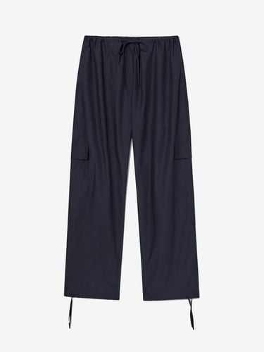 COTTON STRING CARGO PANTS_DARK NAVY - LADYVOLUME - Modalova