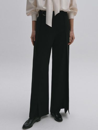 Flap Detail Wide Pants BLACK - GRAYDATION - Modalova