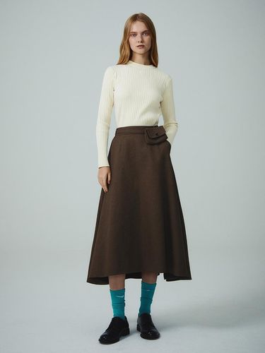 Logo Pocket Belt Flare Skirt JWSKNI0100 - LINE STUDIO ONE - Modalova