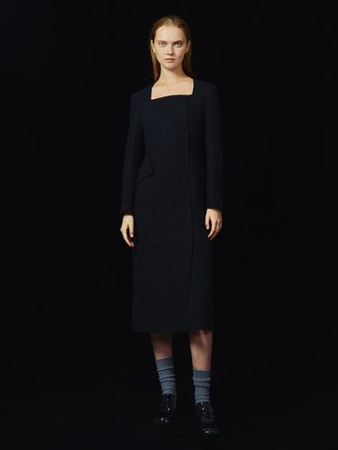 Square Neck button dress JWOPNK0200 - LINE STUDIO ONE - Modalova