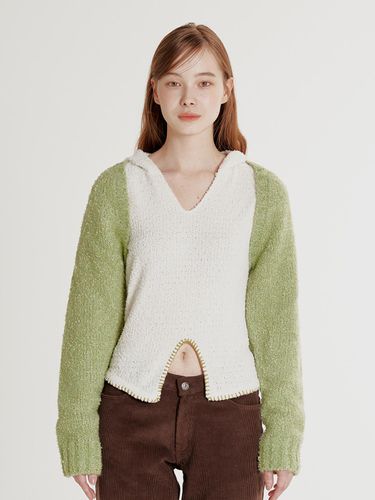 KNIT BOLERO CARDIGAN_GREEN - CRANK - Modalova