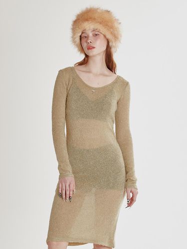 WOOL LAYERED DRESS_GREEN - CRANK - Modalova