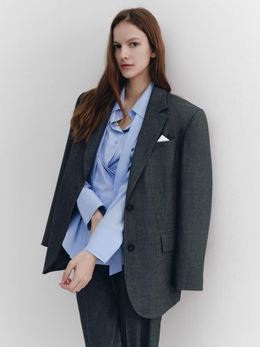 Wool-Blend Single-breasted Blazer - GRAYDATION - Modalova