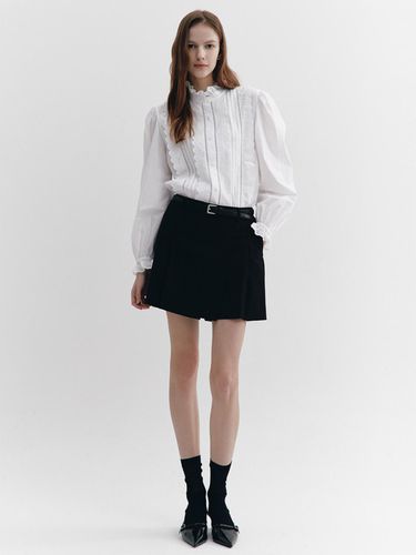 Pleats Wrap Skirt-type Shorts BLACK - GRAYDATION - Modalova