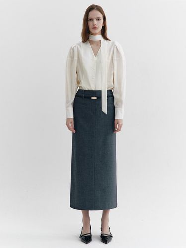 Double Waistband Maxi Skirt - GRAYDATION - Modalova