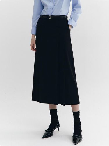 Front Lip Pocket Pleats Skirt BLACK - GRAYDATION - Modalova