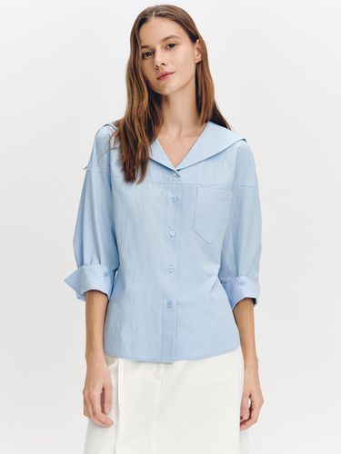 Sailor Collar Blouse BLUE - GRAYDATION - Modalova