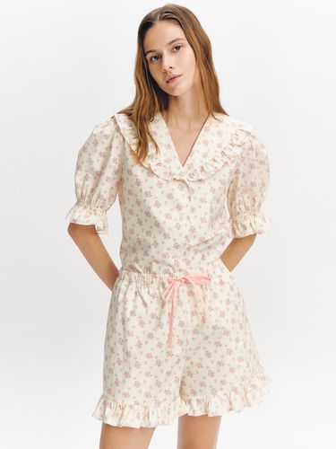 Frilly Flower Pajama Pair PINK - GRAYDATION - Modalova