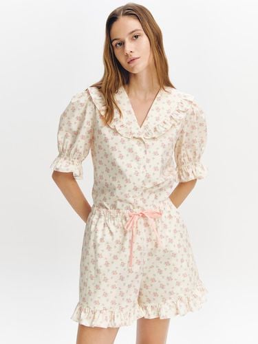 Frilly Flower Pajama Set PINK - GRAYDATION - Modalova