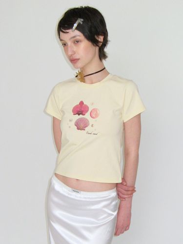 SHELL PRINTING TOP_YELLOW - CRANK - Modalova