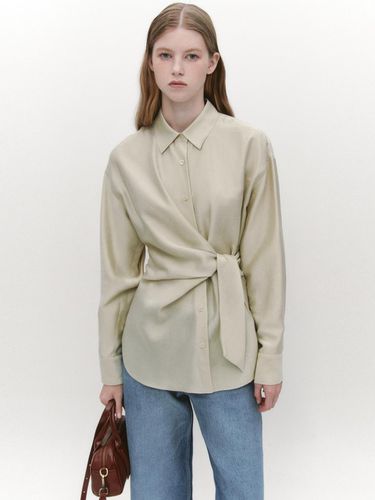 Waist Lace-Up Wrap Shirts GREEN - GRAYDATION - Modalova