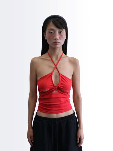 STRING HALTER TOP [RED] - SIO - Modalova