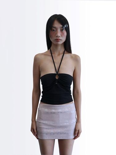 STRING HALTER TOP [BLACK] - SIO - Modalova