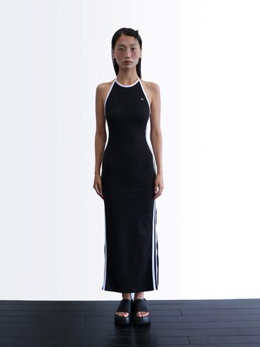 HALTER NECK LONG DRESS [BLACK] - SIO - Modalova