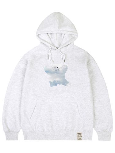 Big Cloud Bearsmile Hoodie_Melange White - GRAVER - Modalova