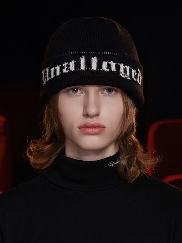 GOTHIC LOGO BEANIE / BLACK - UNALLOYED - Modalova