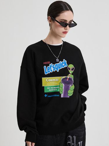 Let's go! Alien sweatshirt black - HOODHOOD - Modalova