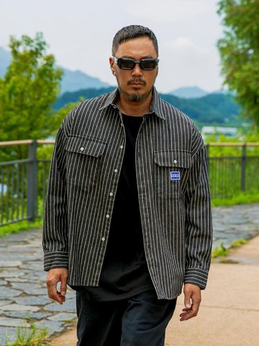 Benheim Stripe Walk shirt jacket Black - RUGGED HOUSE - Modalova