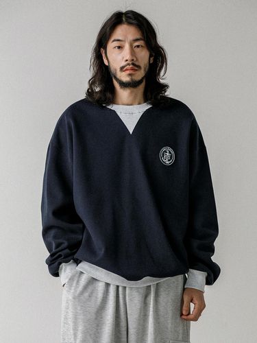 Man of Si Color Sweatshirt Navy - RUGGED HOUSE - Modalova