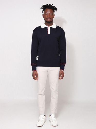 Preppy Knit Polo Shirt Navy - Aven - Modalova