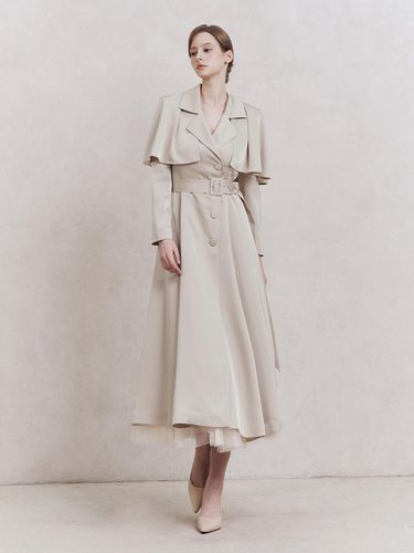 Celina Trench Coat (Beige) - GRACE U - Modalova