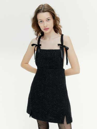 RINA TWEED DRESS (BLACK) - margarin fingers - Modalova