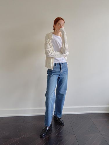 Cotton loose fit denim pants - The Raust - Modalova