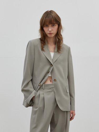 FOUR BUTTON JACKET - Khaki beige - THE PENNY - Modalova