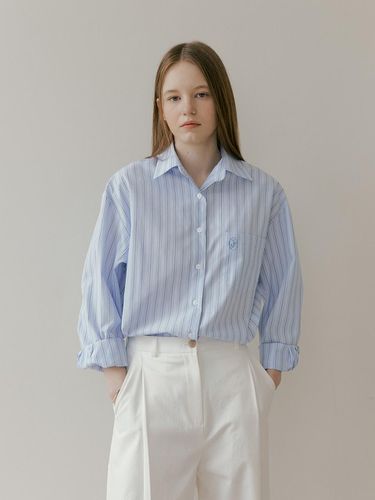 BASIC STICHWORK SHIRT - Blue - THE PENNY - Modalova