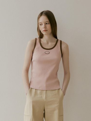 LOGO SLEEVELESS RINGER TEE - Pink - THE PENNY - Modalova