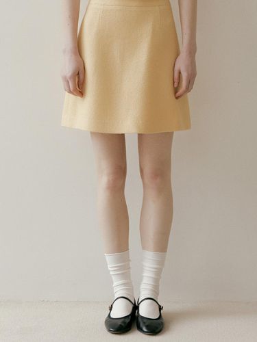 TWEED MINI SKIRT - Yellow - THE PENNY - Modalova