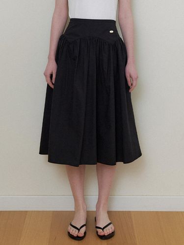 MAY SHIRRING SKIRT - Black - THE PENNY - Modalova