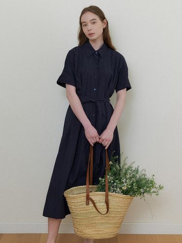 RENA SHIRTS DRESS - Navy - THE PENNY - Modalova