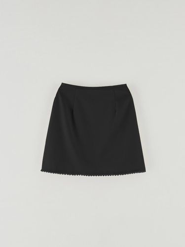 Silky lace skirt BLACK - The Raust - Modalova