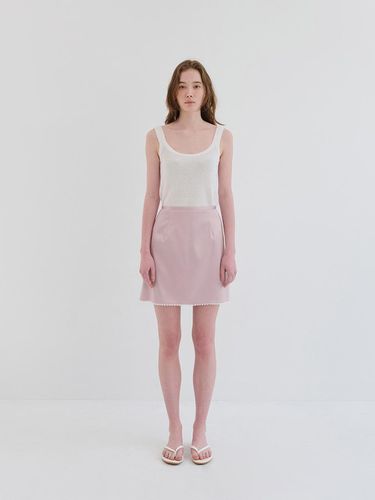 Silky lace skirt PINK - The Raust - Modalova