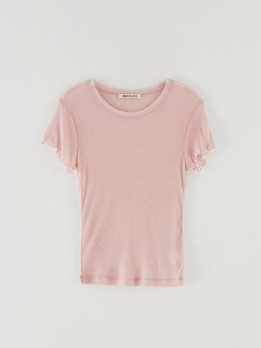 Sheer Tencel Half T-shirt PINK - The Raust - Modalova