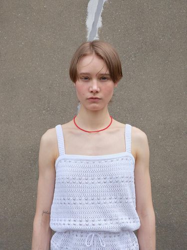 Linen Scotch Sleeveless-Top WHITE - The Raust - Modalova