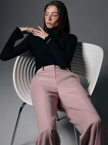 Signature Wool Blend Trousers_Pink - LePersonalOrder - Modalova